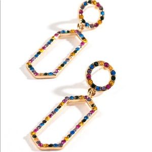 🌈 Francesca’s hexagon rainbow pride earring 🌈